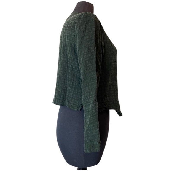 Rabbit Rabbit Rabbit Vintage Dark Green Button Down Shirt 12 Medium Cottagecore - Picture 5 of 15